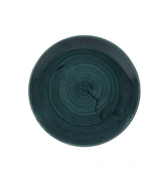 Patina Rustic Teal Coupe Plate