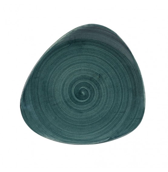 Patina Rustic Teal Triangle Plate