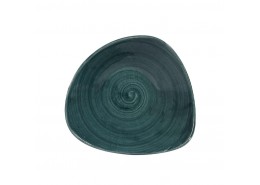 Patina Rustic Teal Triangle Bowl