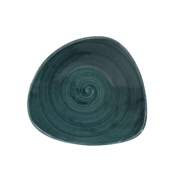Patina Rustic Teal Triangle Bowl