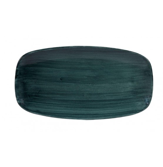 Patina Rustic Teal Chef's Oblong Plate