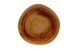 Patina Vintage Copper Organic Round Plate