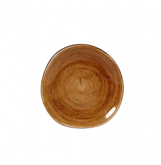 Patina Vintage Copper Organic Round Plate