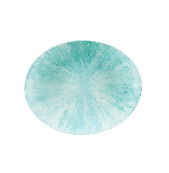 Stone Aquamarine Oval Coupe Plate