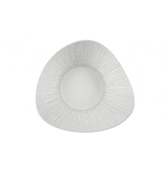 Bamboo Triangle Shallow Bowl
