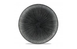 Agano Black Coupe Plate