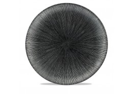 Agano Black Coupe Plate