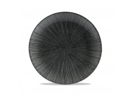 Agano Black Coupe Plate