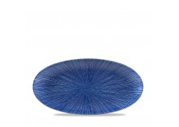 Agano Blue Chefs' Oval Plate