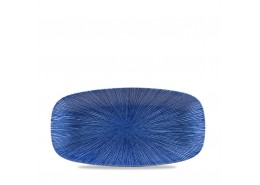 Agano Blue Chefs' Oblong Plate No.3