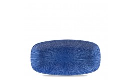 Agano Blue Chefs' Oblong Plate No.3