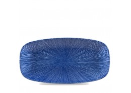 Agano Blue Chefs' Oblong Plate No.4