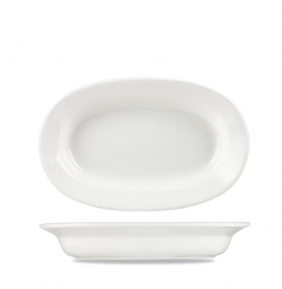 Alchemy White Oval Bowl