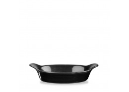 Cookware Large Round Eared Dish Black