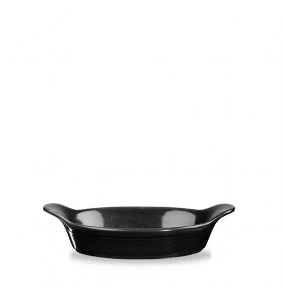 Cookware Small Round Eared Dish Black