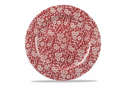 Vintage Prints Cranberry Victorian Calico Plate
