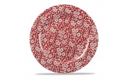 Vintage Prints Cranberry Victorian Calico Plate