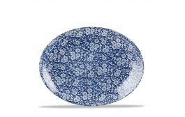 Vintage Prints Prague Victorian Calico Oval Coupe Plate
