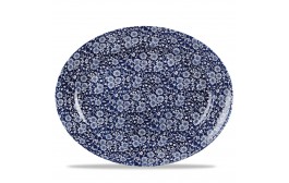 Vintage Prints Willow Victorian Calico Oval Dish