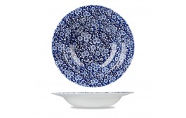 Vintage Prints Willow Victorian Calico Rimmed Bowl