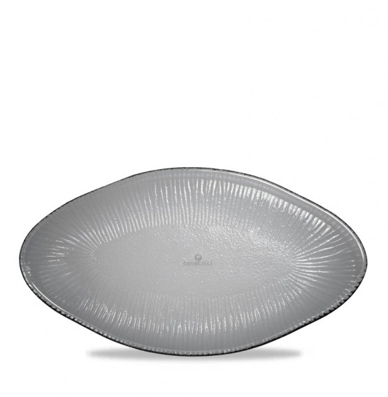 Bamboo Glass Organic Oval Glass Platter