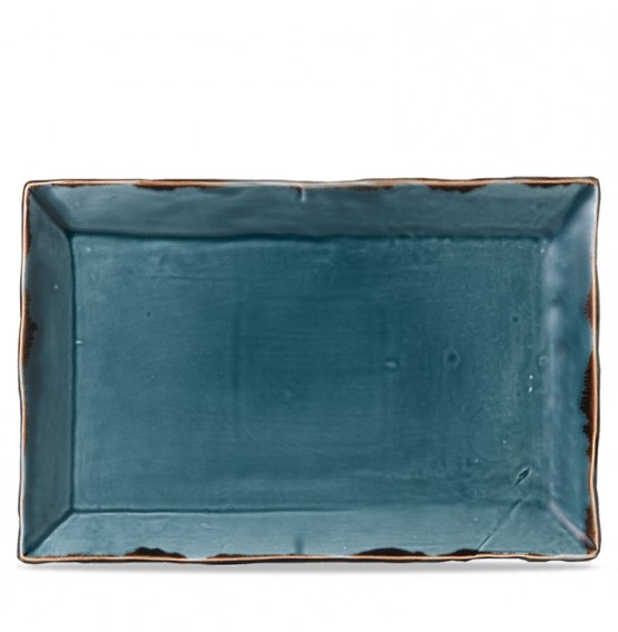 Harvest Blue Rectangular Tray