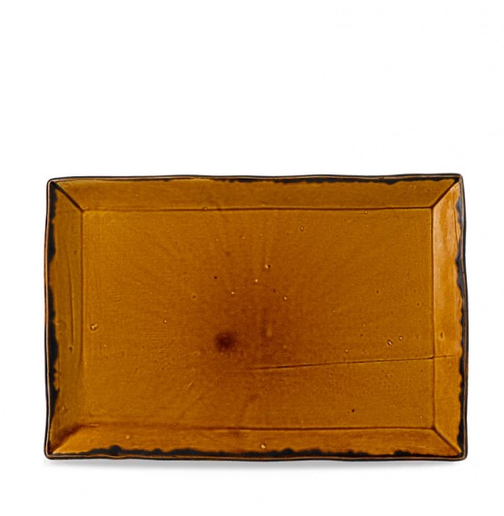 Harvest Brown Rectangular Tray
