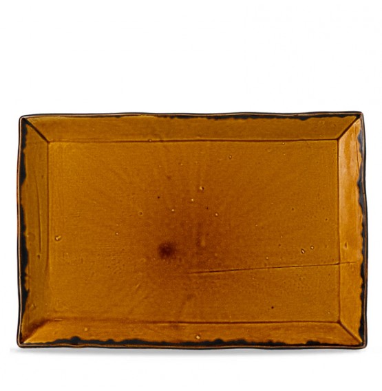 Harvest Brown Rectangular Tray