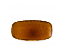 Harvest Brown Chefs' Oblong Plate