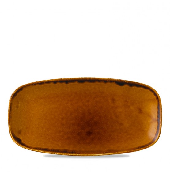 Harvest Brown Chefs' Oblong Plate