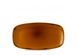 Harvest Brown Chefs' Oblong Plate