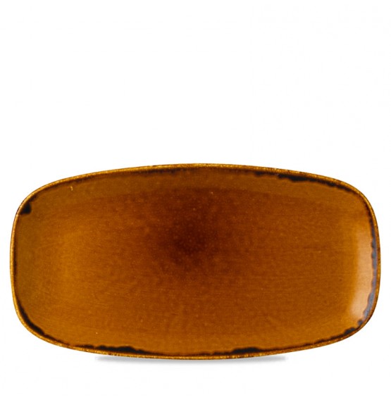 Harvest Brown Chefs' Oblong Plate