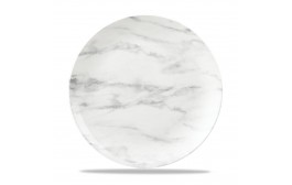 Textured Prints Grey Marble Coupe Plate