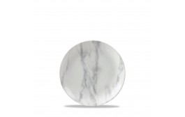 Textured Prints Grey Marble Coupe Plate