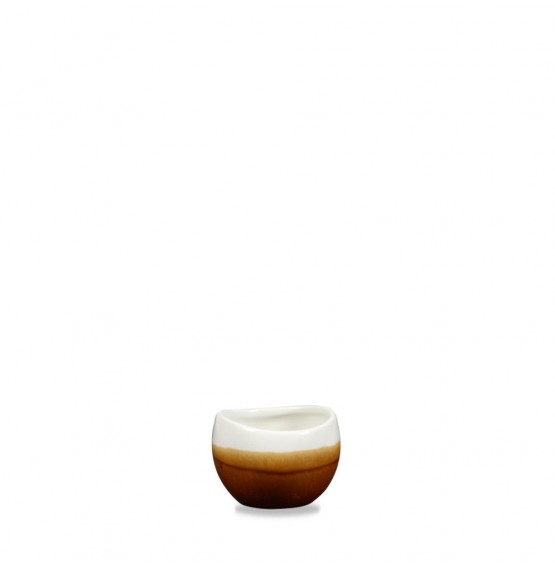 Monochrome Cinnamon Brown Bulb Dip Pot
