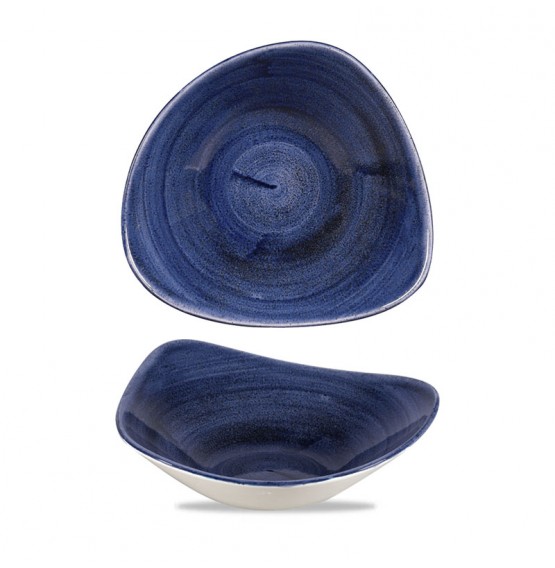 Patina Cobalt Blue Triangle Bowl