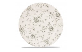 Vintage Prints Grey Rose Chintz Plate