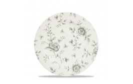 Vintage Prints Grey Rose Chintz Plate