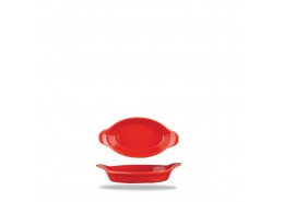 Cookware Intermediate Oval Eared Dish Red