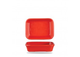 Cookware Shallow Rectangular Dish Red