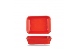 Cookware Shallow Rectangular Dish Red
