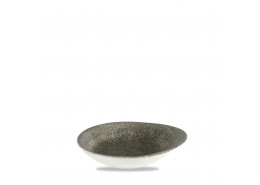 Raku Quartz Black Round Dish