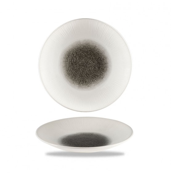 Bamboo Quartz Black Deep Coupe Plate