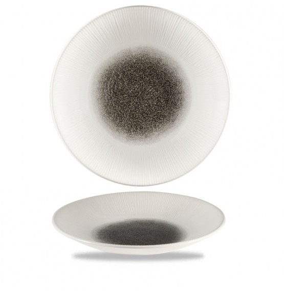 Bamboo Quartz Black Deep Coupe Plate