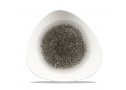 Raku Quartz Black Triangle Plate