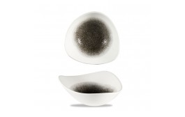 Raku Quartz Black Triangle Bowl