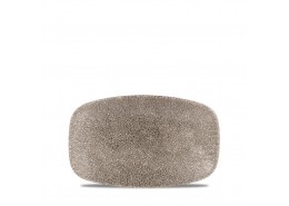 Raku Quartz Black Chefs' Oblong Plate