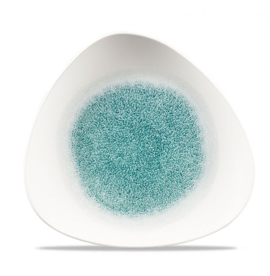 Raku Jade Green Triangle Plate