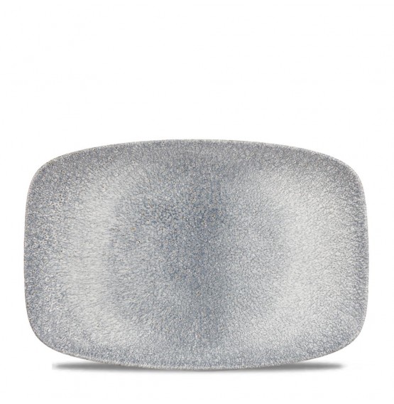 Raku Topaz Blue Chefs' Oblong Plate