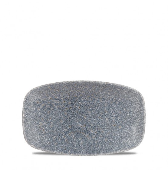 Raku Topaz Blue Chefs' Oblong Plate No.1